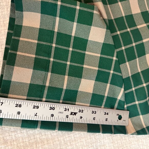 EUC $595 MM6 Maison Margiela Oversized Green Check Boxy Top IT 38 US 2 - Picture 13 of 14